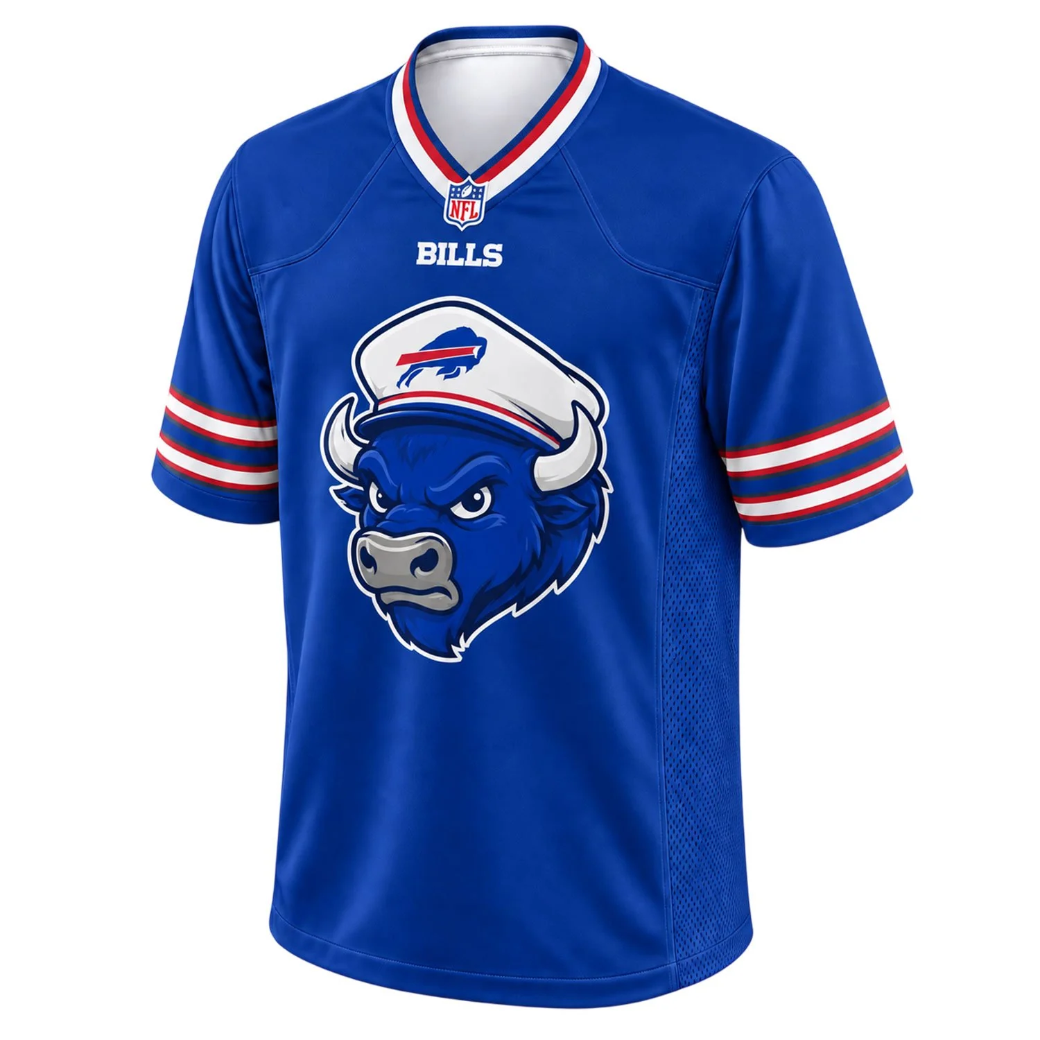 Buffalo Bills Royal Blue Mascot Jersey – front view