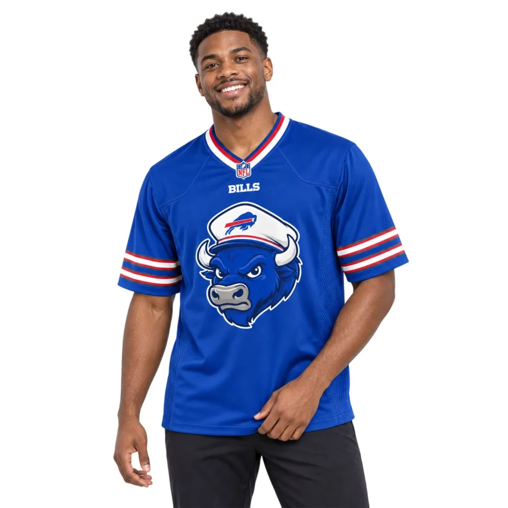 Buffalo Bills Royal Blue Mascot Jersey – Personalized Fan Edition