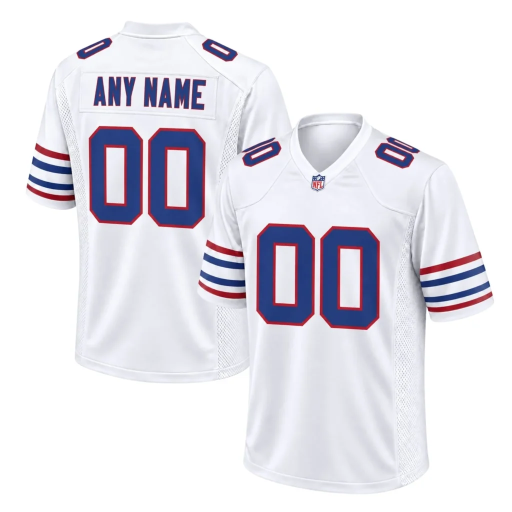 Buffalo Bills White Custom Jersey – Matchday Fan Edition
