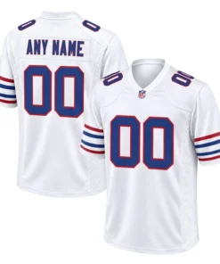 Buffalo Bills White Custom Jersey