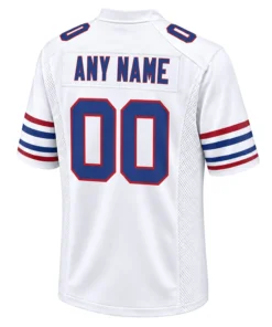 Buffalo Bills White Custom Jersey – back view