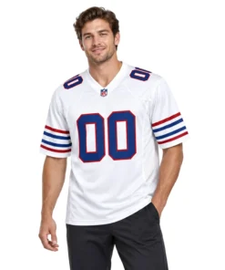 Buffalo Bills White Custom Jersey – model view