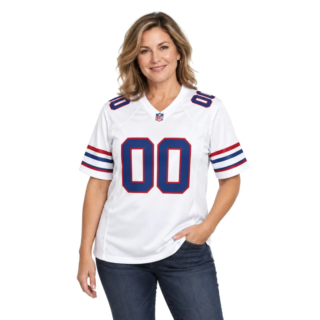 Buffalo Bills White Custom Jersey – Matchday Fan Edition