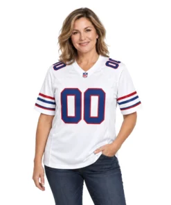 Buffalo Bills White Custom Jersey – alternate view 2