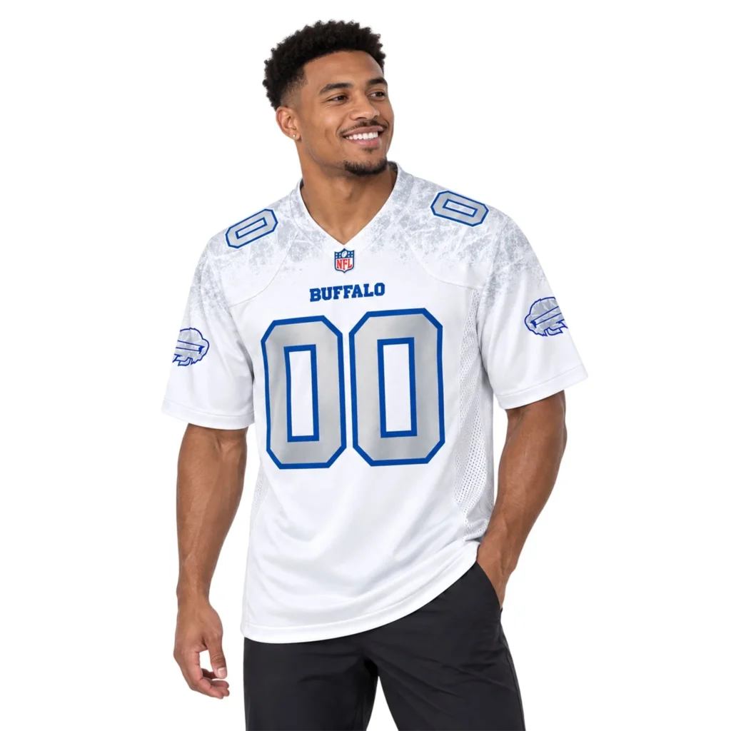 Buffalo Bills White Rivalries Custom Jersey – Matchday Fan Edition