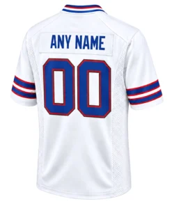 Buffalo Bills White Snoopy Custom Jersey – back view