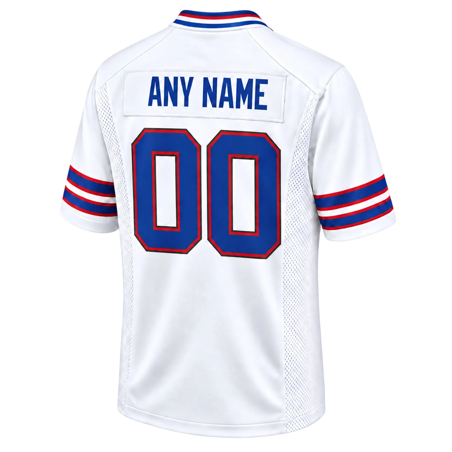 Buffalo Bills White Snoopy Custom Jersey – back view