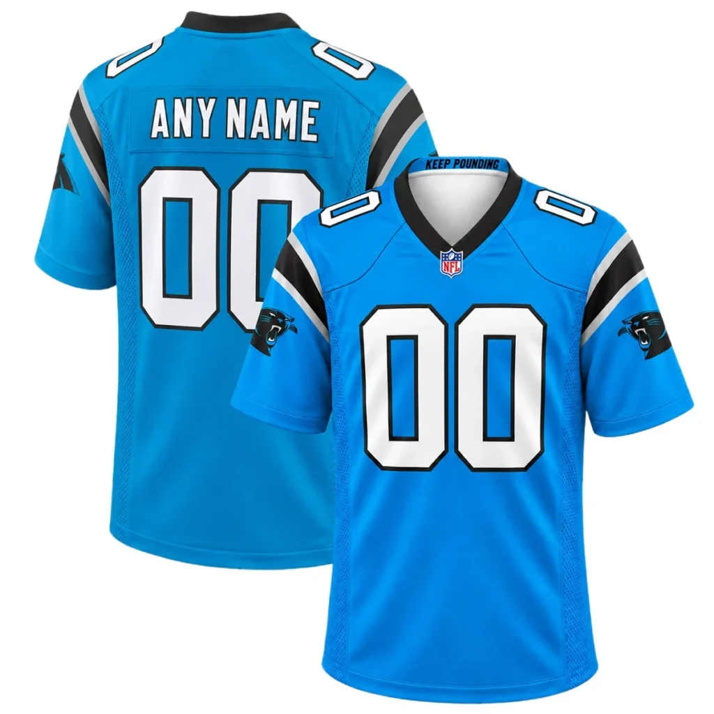 Carolina Panthers Blue Alternate Custom Jersey – Season Pride Edition