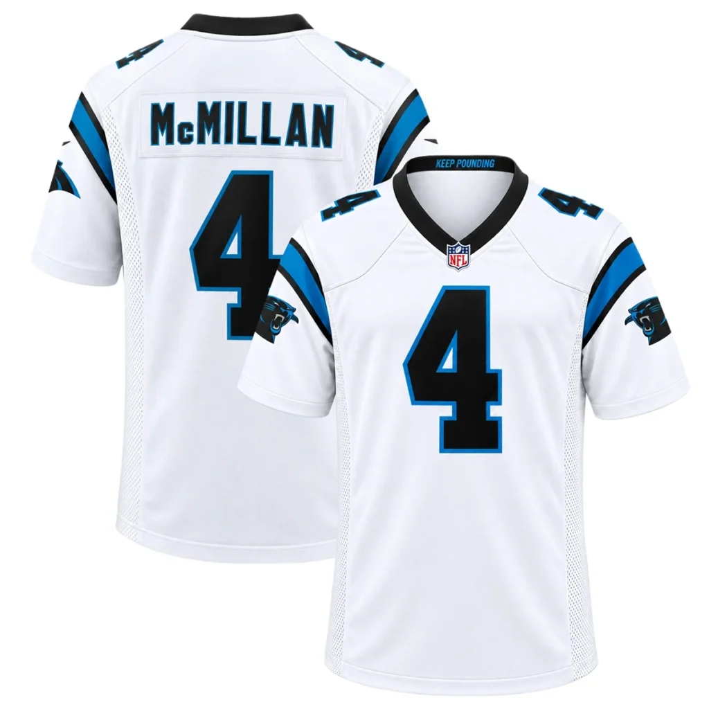 Carolina Panthers Tetairoa McMillan White Jersey – Season Pride Edition