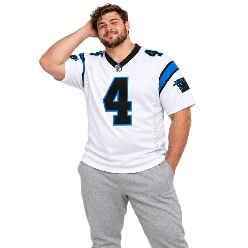 Carolina Panthers Tetairoa McMillan White Jersey – Season Pride Edition