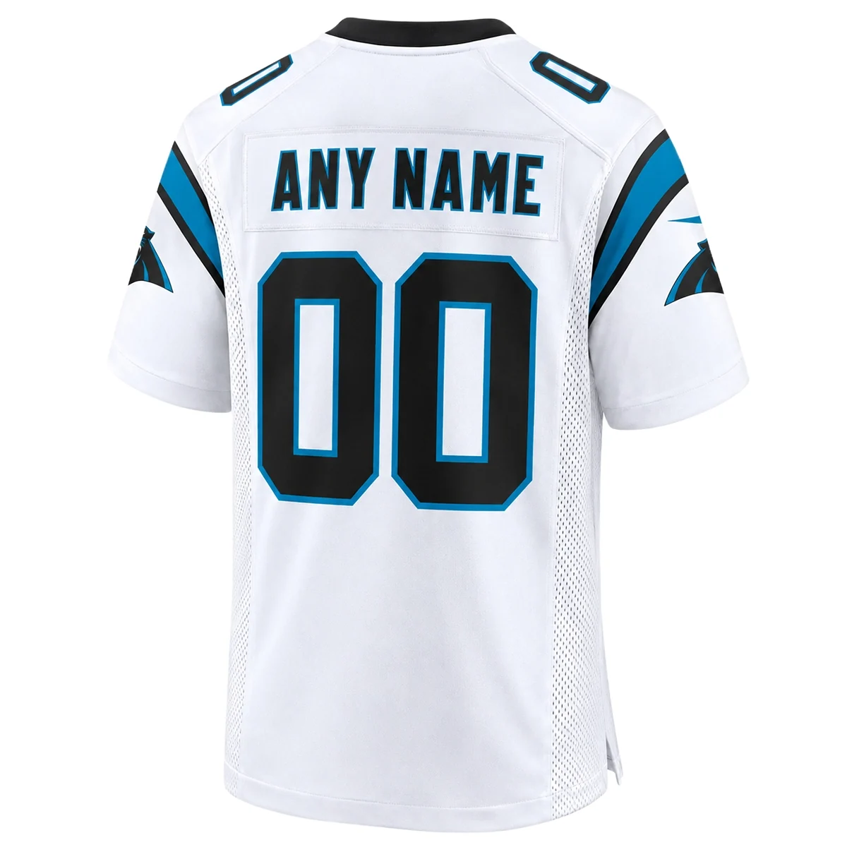 Carolina Panthers White Custom Jersey – back view