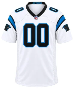 Carolina Panthers White Custom Jersey – front view