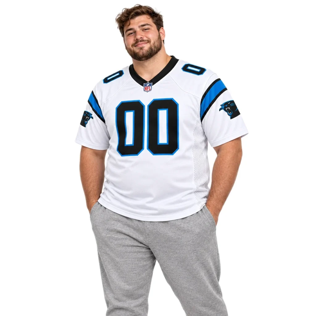 Carolina Panthers White Custom Jersey – Stadium Ready Fan Style