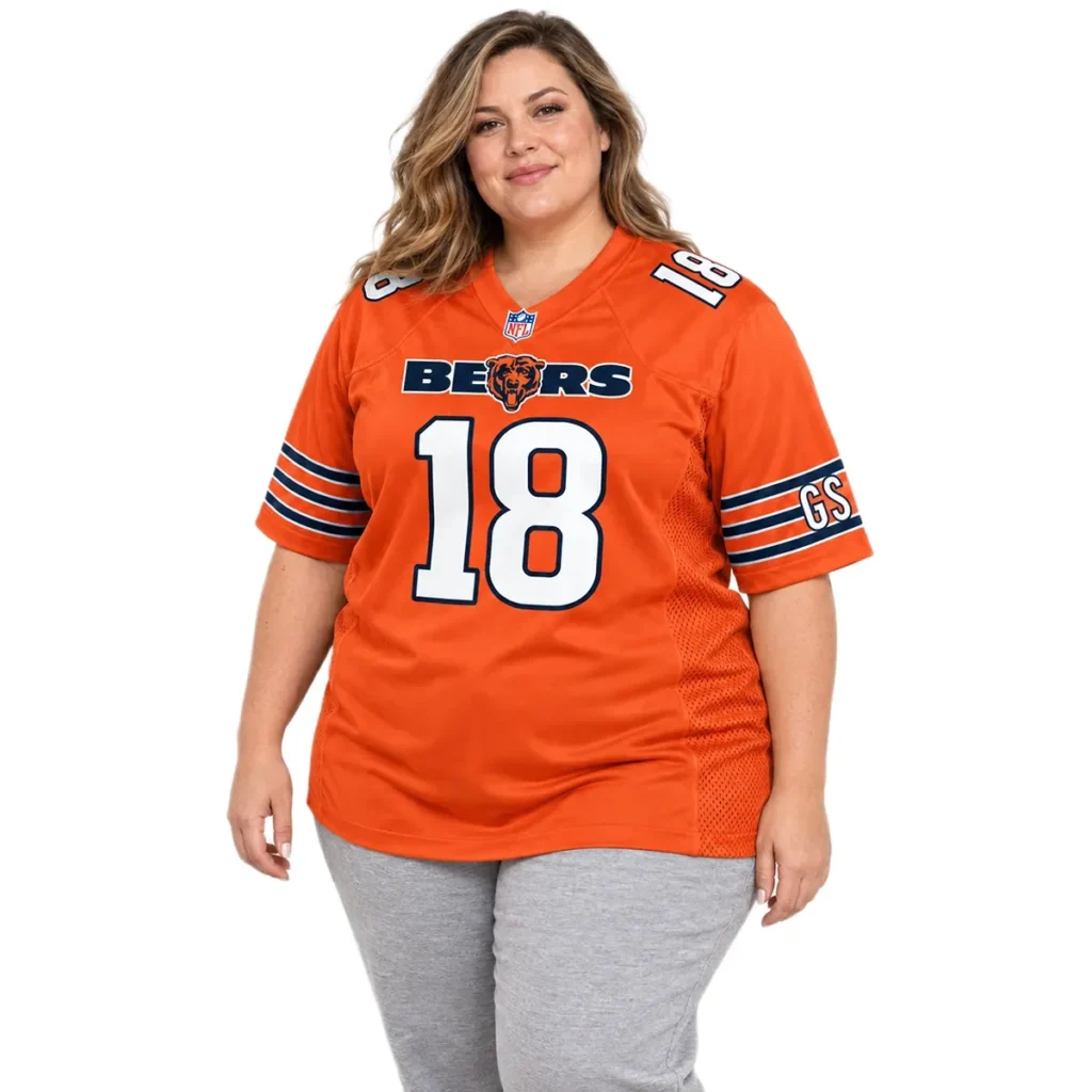 Chicago Bears Caleb Williams Orange Jersey – Stadium Ready Fan Style