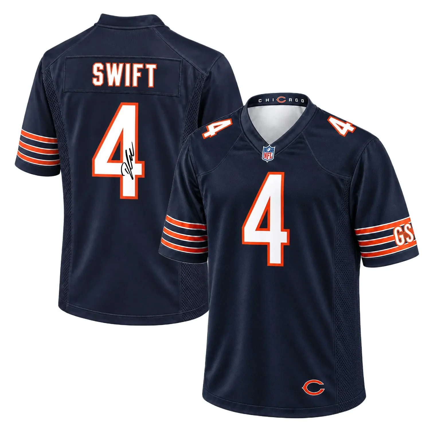 Chicago Bears D'Andre Swift Navy Jersey