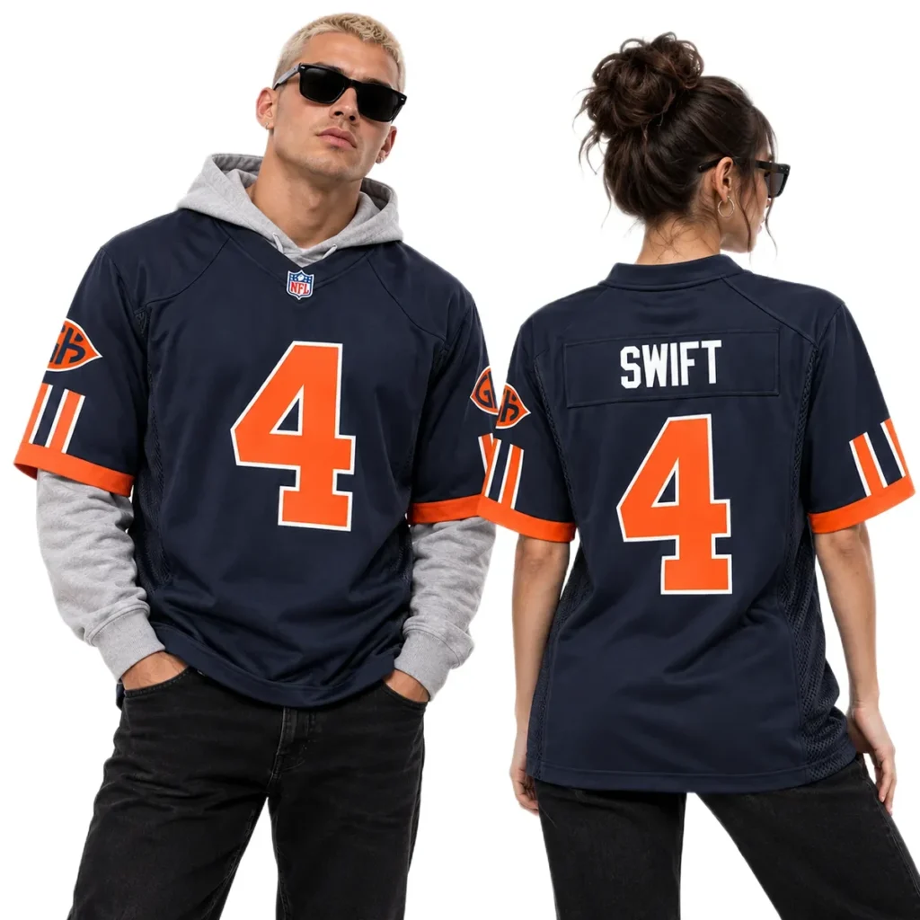 Chicago Bears D'Andre Swift Rivalries Jersey – Custom Name & Number Edition