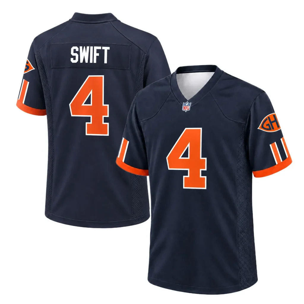 Chicago Bears D'Andre Swift Rivalries Jersey – Custom Name & Number Edition