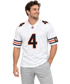 Chicago Bears D'Andre Swift White Jersey – alternate view 5