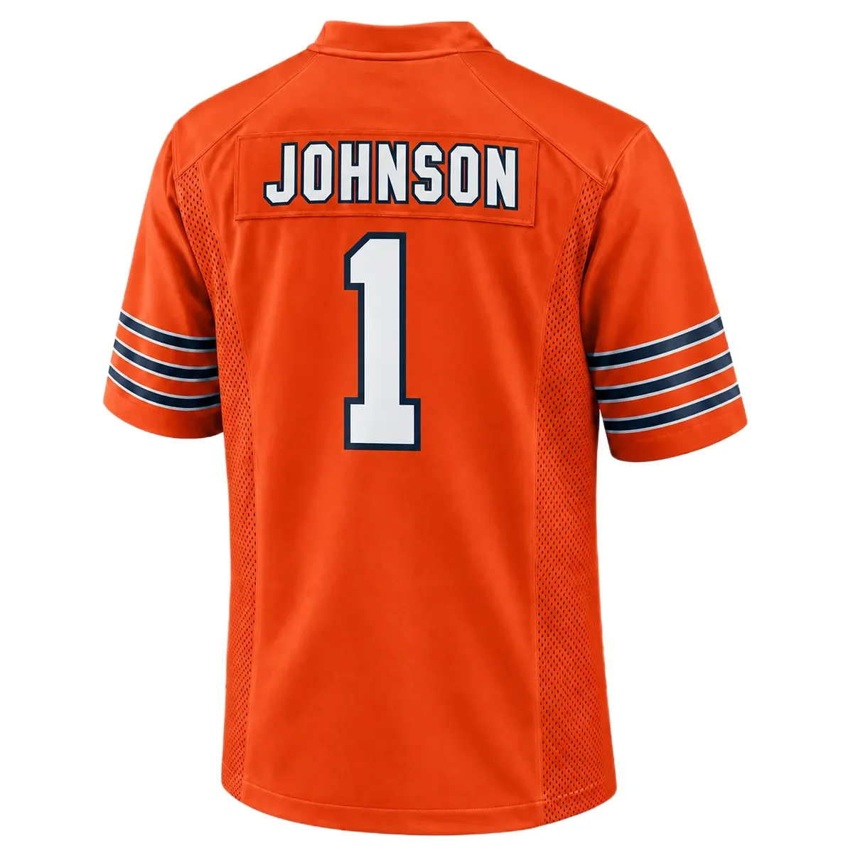 Chicago Bears Jaylon Johnson Orange Jersey – back view