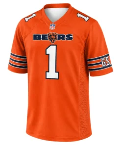 Chicago Bears Jaylon Johnson Orange Jersey – front view