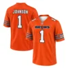 Chicago Bears Jaylon Johnson Orange Jersey – front back view