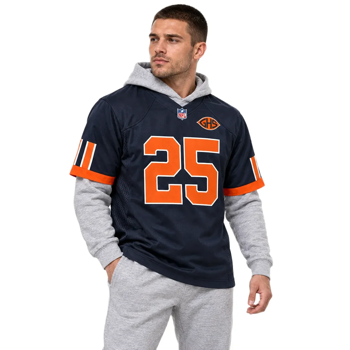 Chicago Bears Kyle Monangai Navy Rivalries Jersey – alternate view 5