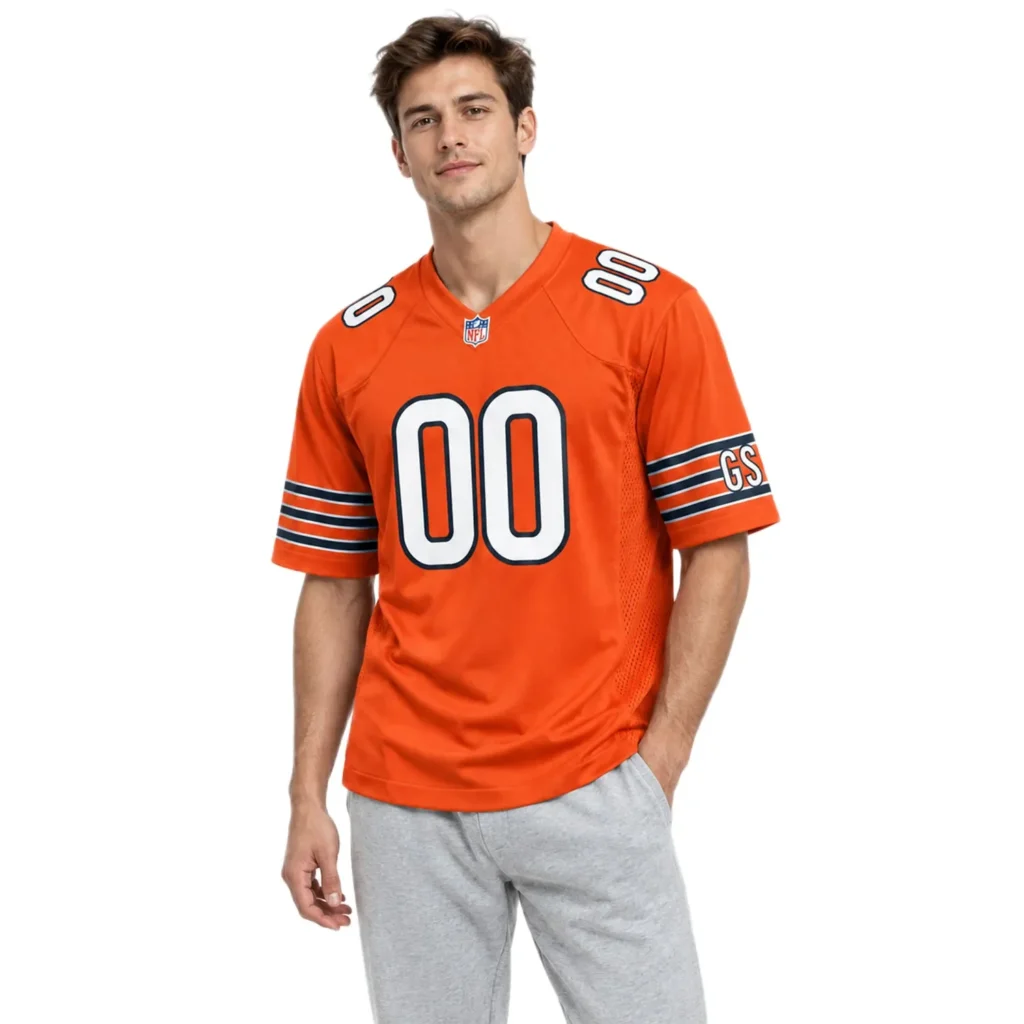 Chicago Bears Orange Custom Jersey – Game Day Fan Jersey