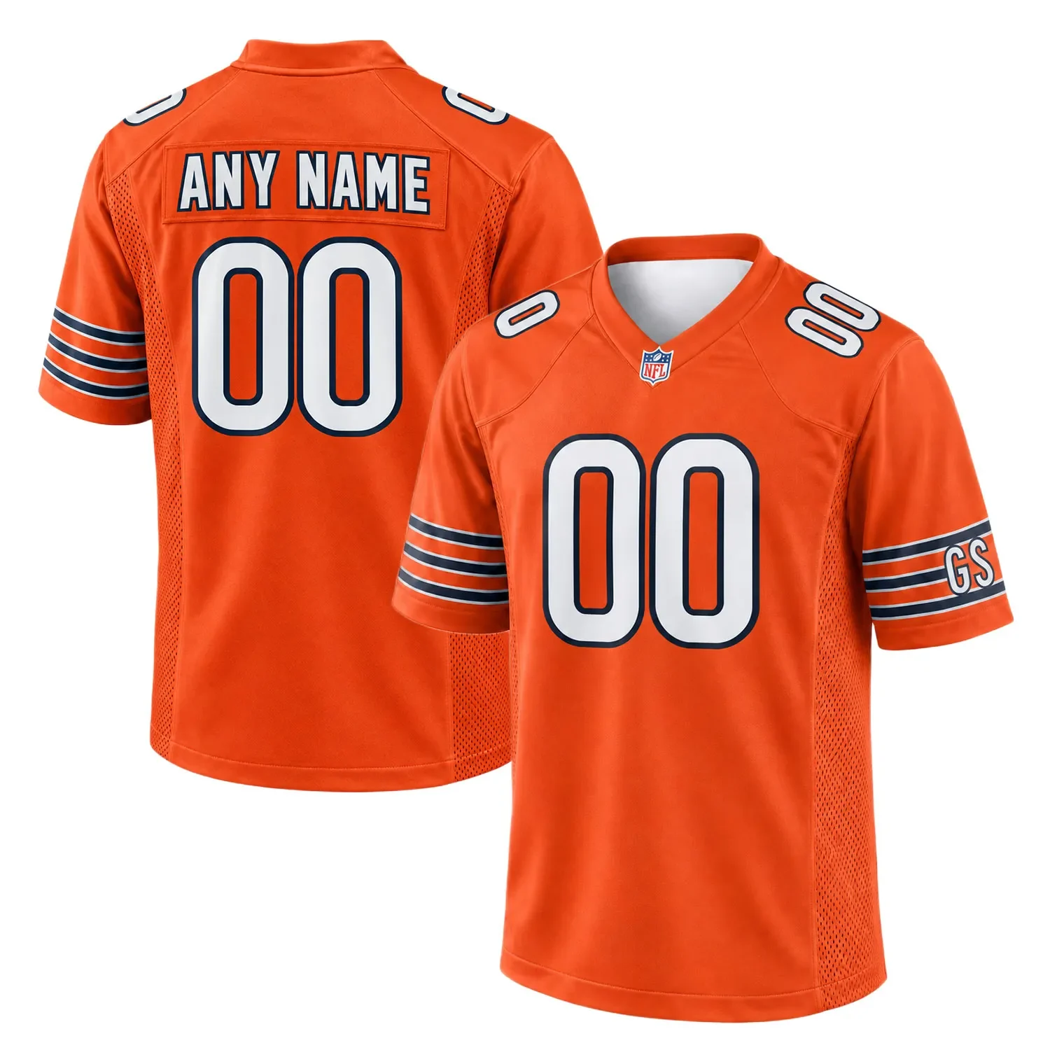 Chicago Bears Orange Custom Jersey – Game Day Fan Jersey - Merch Sport