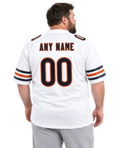 Chicago Bears White Custom Jersey – model view