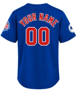 Chicago Cubs Alternate Custom Jersey – back view