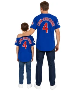 Chicago Cubs Pete Crow-Armstrong Alternate Jersey – dad son view