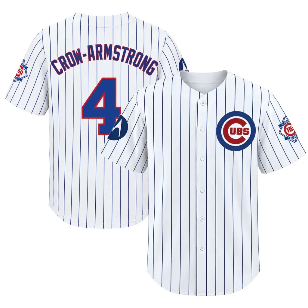 Chicago Cubs Pete Crow-Armstrong Home Jersey – Custom Name & Number Edition