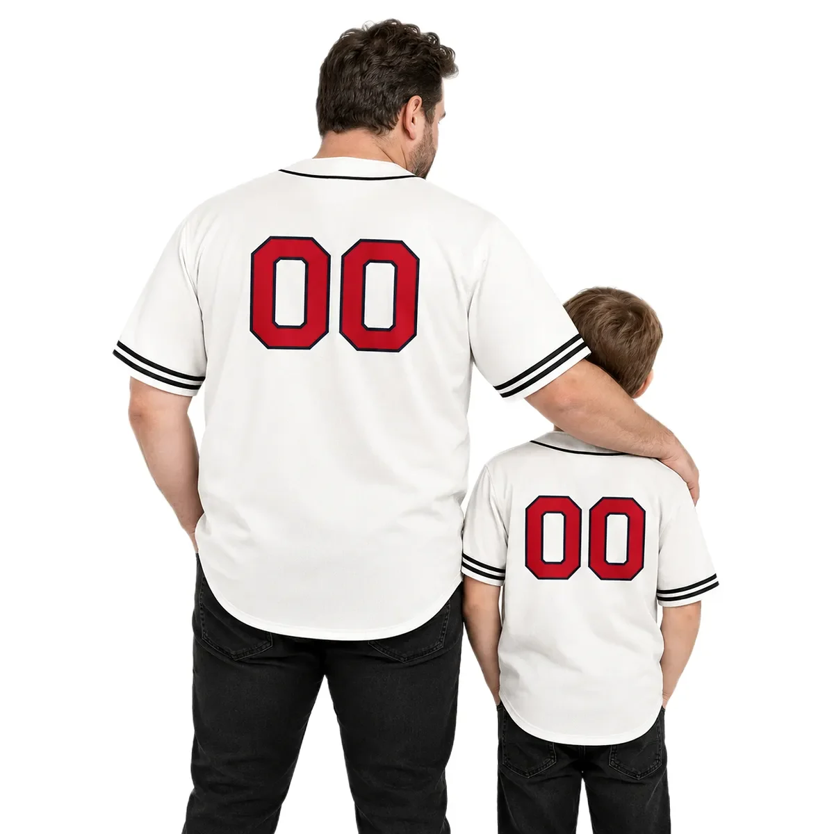 Chicago Cubs Throwback Jersey – dad son view