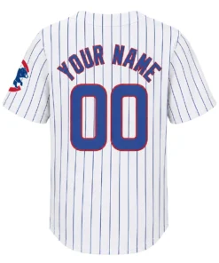 Chicago Cubs White Home Jersey – back view