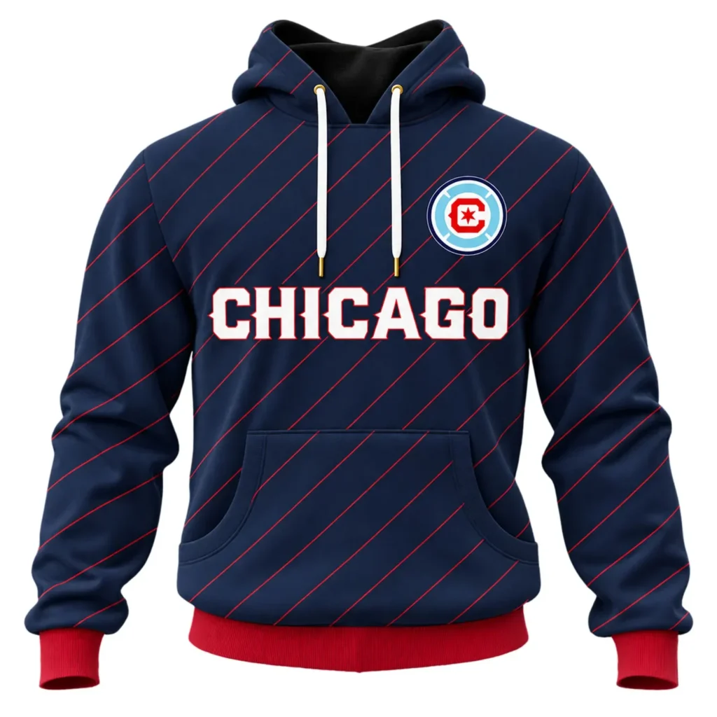 Chicago Fire FC Classic Custom Hoodie – Warm-Up Fan Style