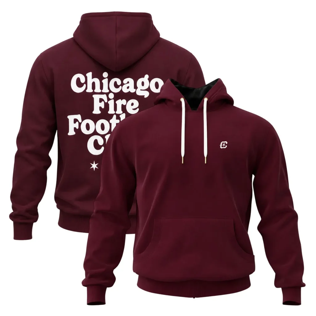 Chicago Fire FC Maroon Hoodie – Warm-Up Fan Style