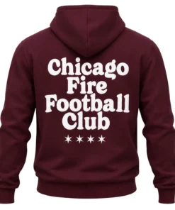Chicago Fire FC Maroon Hoodie – back view