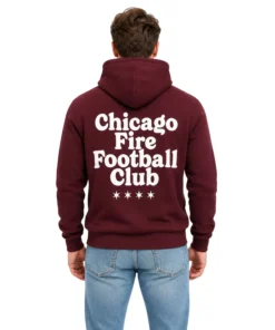 Chicago Fire FC Maroon Hoodie – model view