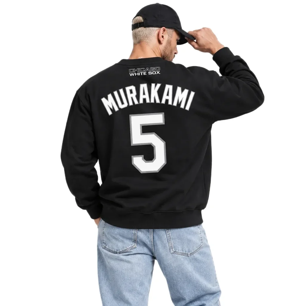 Chicago White Sox Munetaka Murakami White Sweatshirt – Game Day Crewneck