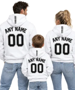 Chicago White Sox White Custom Hoodie – family view