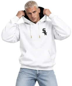 Chicago White Sox White Custom Hoodie – model view