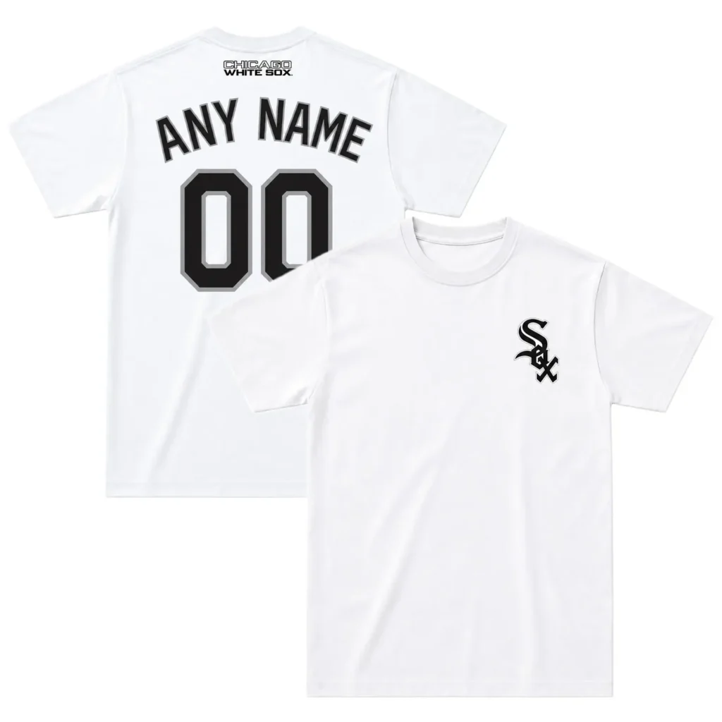 Chicago White Sox White Custom T-Shirt – Everyday Fan Tee