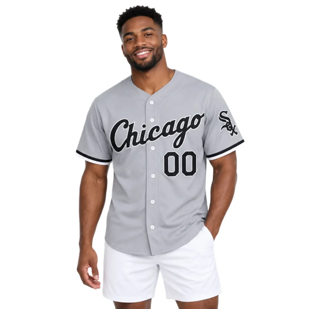 Chicago White Sox White Road Custom Jersey – Custom Name & Number Edition