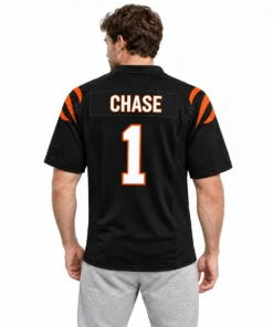 Cincinnati Bengals Ja'Marr Chase Black Jersey – back view