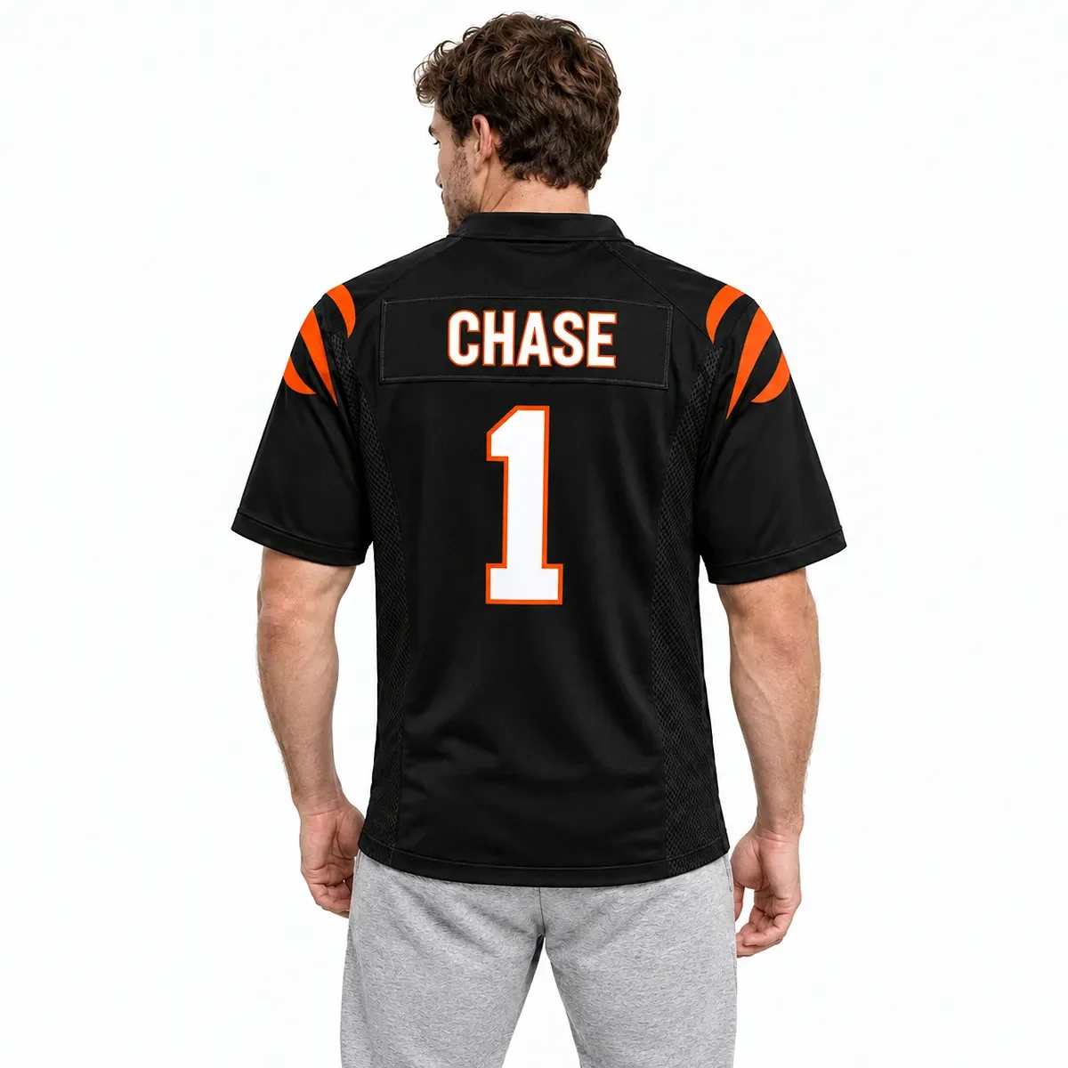 Cincinnati Bengals Ja'Marr Chase Black Jersey – back view