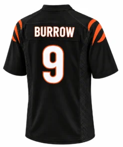Cincinnati Bengals Joe Burrow Black Jersey – back view