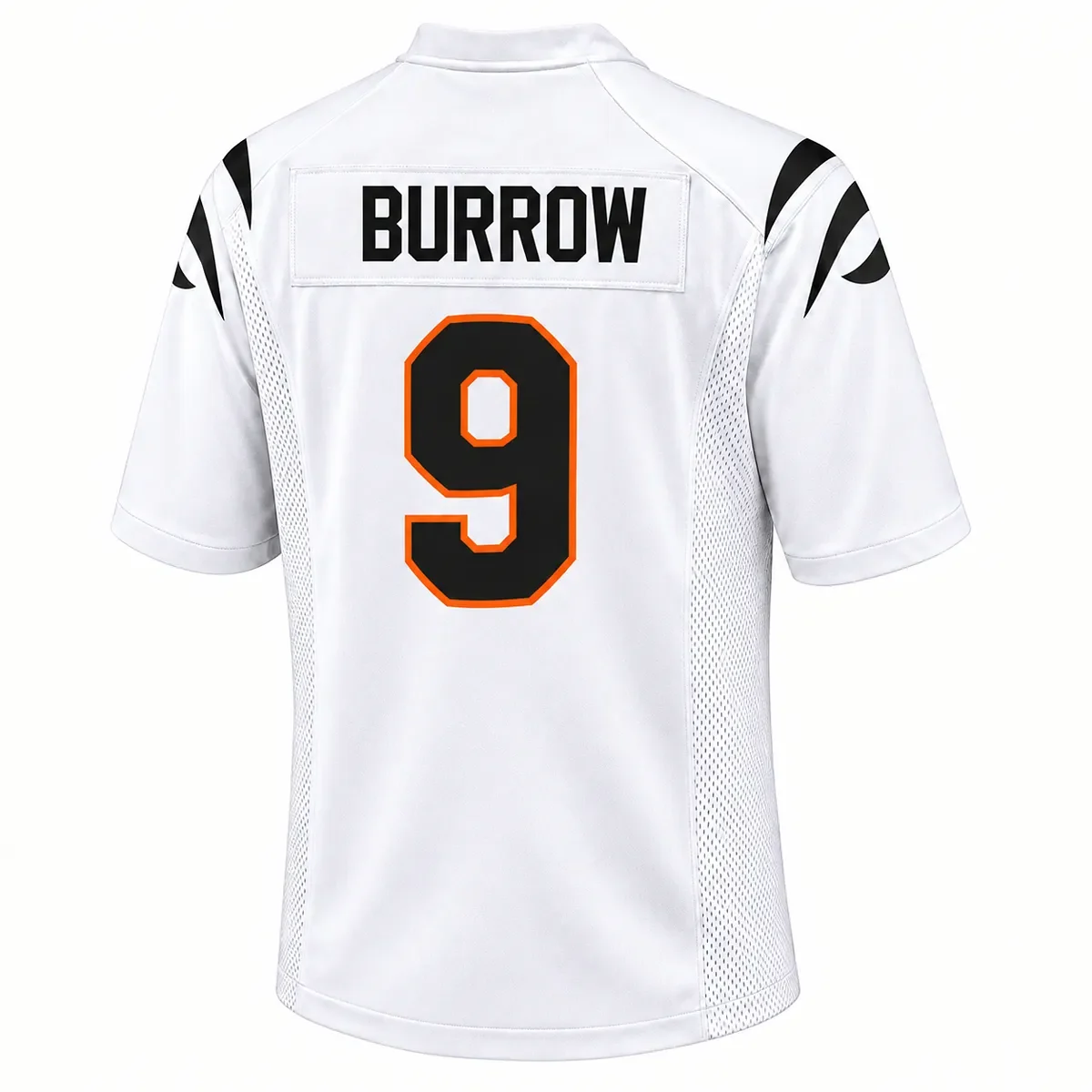 Cincinnati Bengals Joe Burrow White Jersey – back view