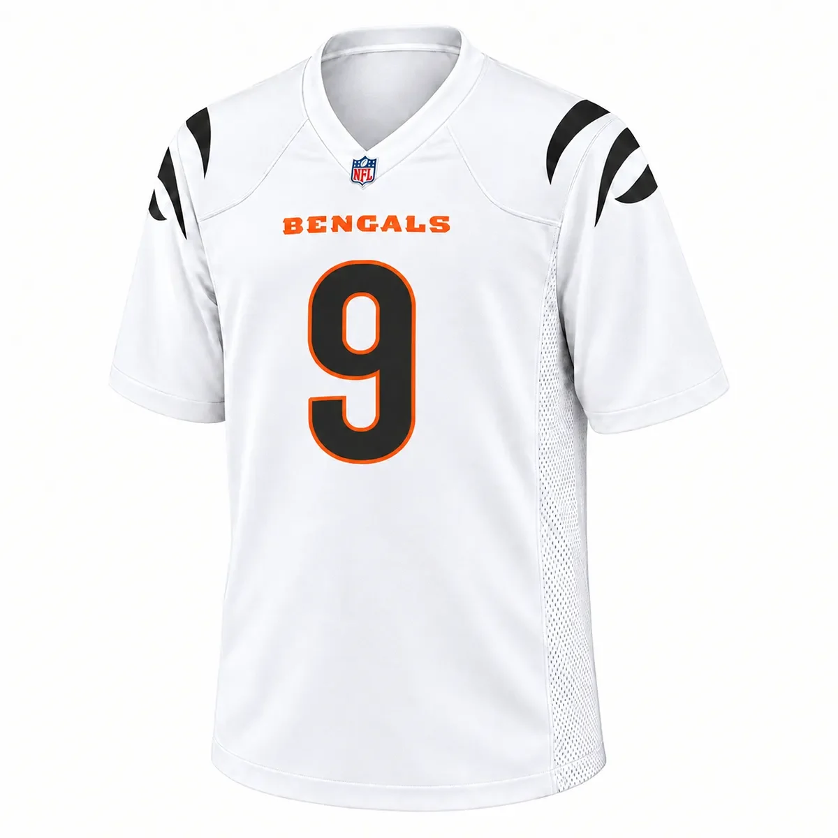 Cincinnati Bengals Joe Burrow White Jersey – front view