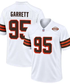 Cleveland Browns Myles Garrett White Alternate Jersey