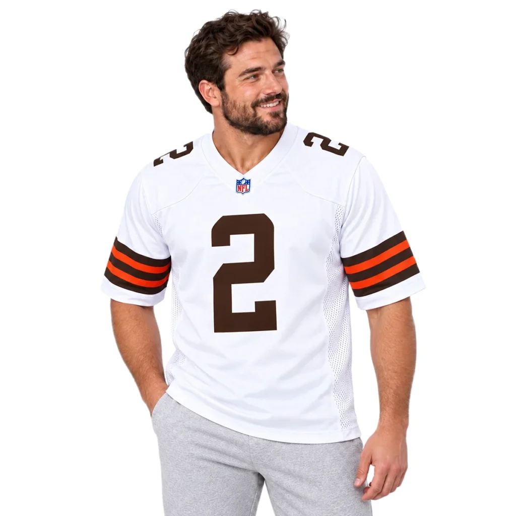 Cleveland Browns Shedeur Sanders White Jersey – Matchday Fan Edition